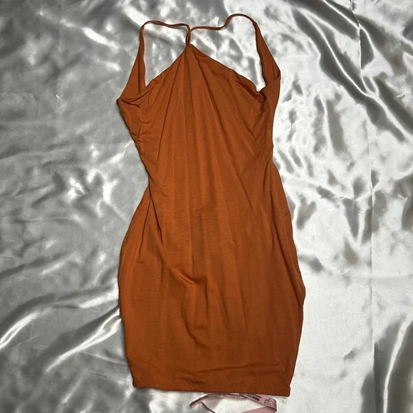 knee length dresses for ladies Embellished Strapless Mini Dress in Red and Orange Ombr 4